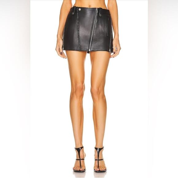 Dion Lee Biker Mini Skirt in Black size 8 - Picture 1 of 1
